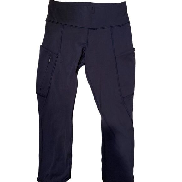 Athleta Navy Yoga  Capris Size Small - Picture 1 of 12